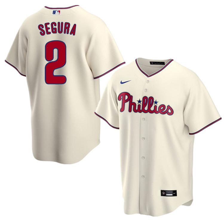 Nike Men #2 Jean Segura Philadelphia Phillies Baseball Jerseys Sale-Cream